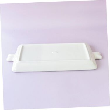 Керамічна сервірувальна тарілка з малюнком кролика 35,5 х 15 см ROMISBABA