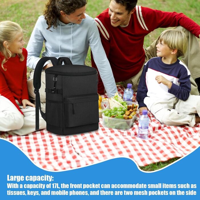 Терморюкзак 17 л чорний Dtaigou