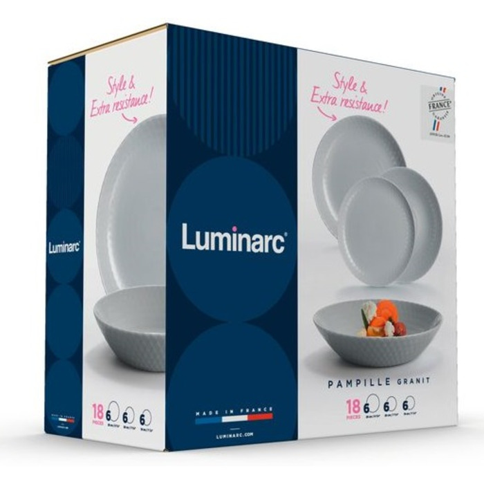 Сервиз Luminarc Pampille Granit, 18 предметов (6785912)