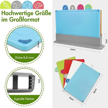 Набір обробних дощок 4 шт BOCHION