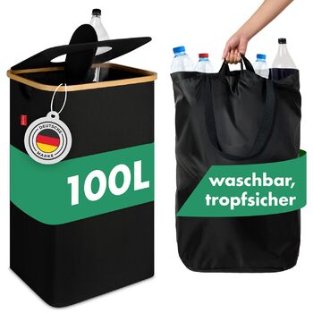 Контейнер для сбора пустых бутылок 100 л, черный Blumtal