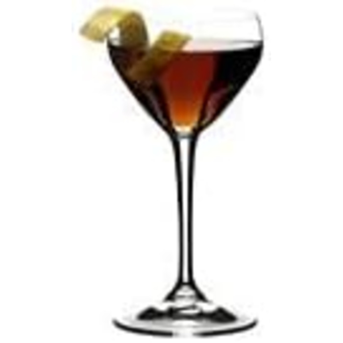 Набір келихів Riedel Double Rocks (2 шт.) для коктейлів та міцних напоїв, кришталь, придатні для мийки в посудомийній машині - 6417/07 (Келих для змішування набір Nick & Nora)