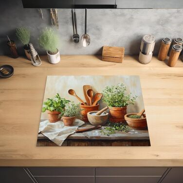 Керамическая крышка для защиты индукционной варочной поверхности 60 х 52 см KitchenYeah