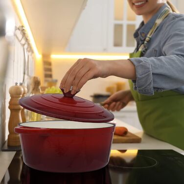 Чугунная форма для запекания 28 см/2,7 л красная joeji's Kitchen