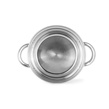Каструля Fissman FELINA 16x10,5 см / 2,1 л. зі скляною кришкою нержавеющая сталь (5339)