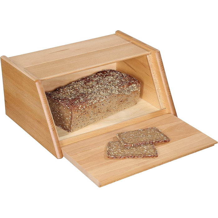 Хлебница Montana, Корзина для хлеба с откидной крышкой, Бук 40 x 30 x 18 см, 065046 Коричневый