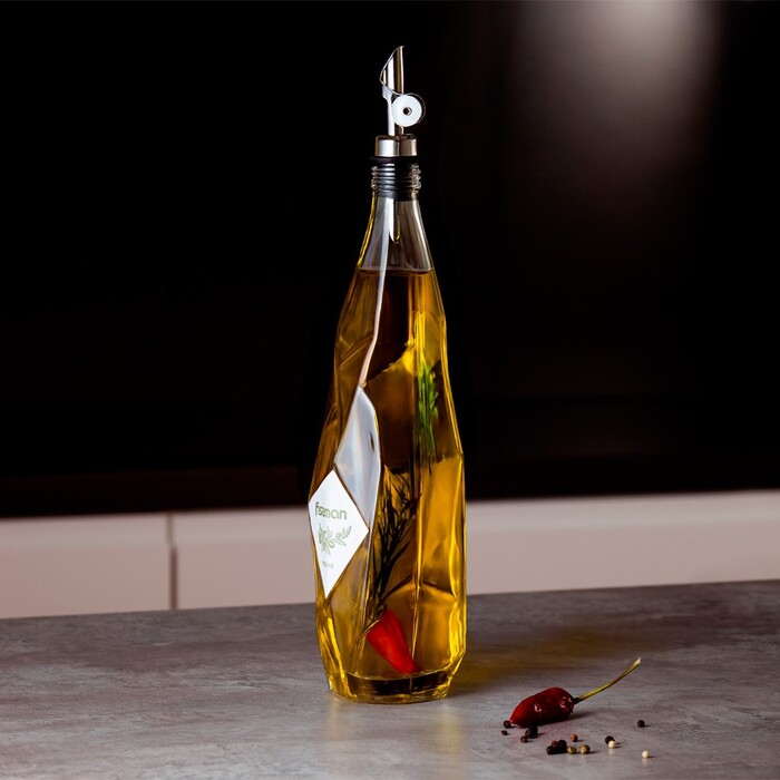 Пляшка для олії та оцту Fissman 750 мл скло (6003)