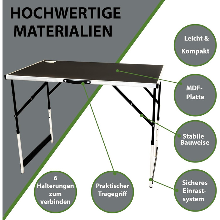 Комплект из 3 многофункциональных столов 100x60 см TRUTZHOLM