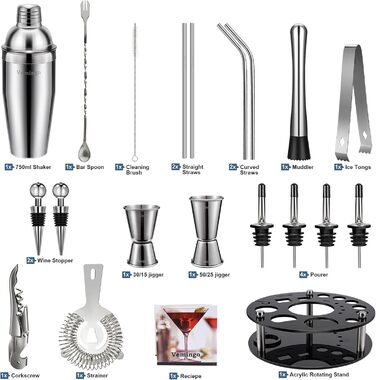 Подарунковий набір для бару 20 предметів Vemingo