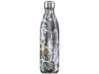 Вакуумна пляшка для води 0,75 л, кольорова Tropical Elephant CHILLYS