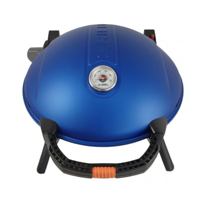 Портативный переносной газовый гриль O-GRILL 900, синий + шланг в подарок! Код: 009063