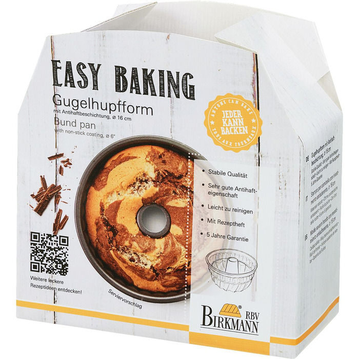 Форма для випічки, 16 см, Easy Baking RBV Birkmann