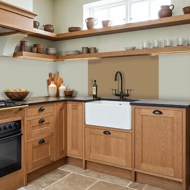 Кухонний фартух 60x250 см, самоклеючий фартух, кухонний фартух, кухонний фасад, самоклеючі кухонні фартухи - Осінь (Палітра - Бежевий, 60 x 100 см)