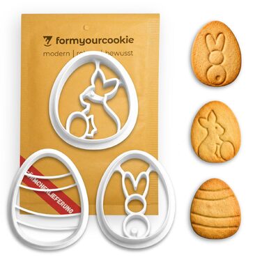 Набір формочок для печива на Великдень 3 шт formyourcookie