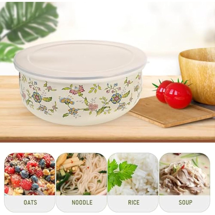 Наборы эмалированных мисок с крышками 5 предметов RSBFER