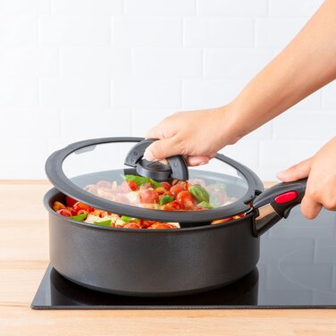 Tefal Кришка скляна Ingenio 26 см , скло, силікон