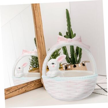 Керамічна декоративна фігурка зайчика до Великодня ABOOFAN