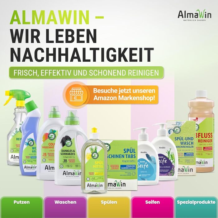 Засоби для миття овочів та фруктів 5 x 500 мл AlmaWin