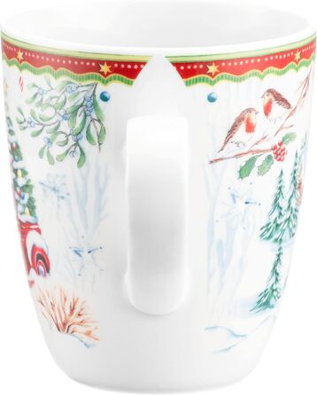 Різдвяна кружка з ручкою, різдвяна машина, порцеляна, 400 мл, 65296 -