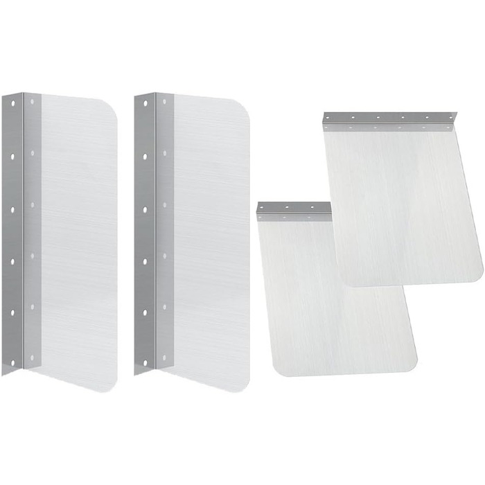 Бризкозахисні екрани з нержавіючої сталі для кухні 2 шт Eawfgtuw