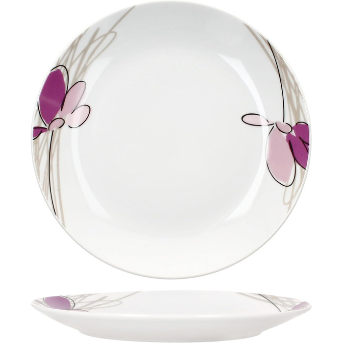 Набір із 6 тарілок з квітковим декором MamboCat