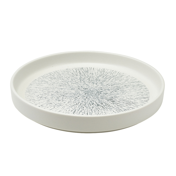 Тарілка з вертикальним бортом 24.5 см, Sereno Porcelain Strato, GenWare