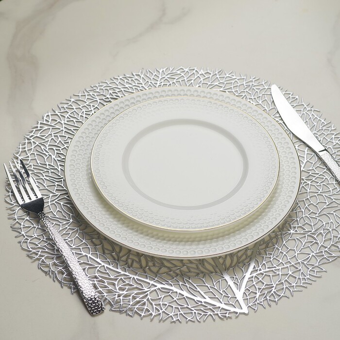 Набір з 2-х тарілок Fissman NOEMI 25 см кістяний фарфор (13937)