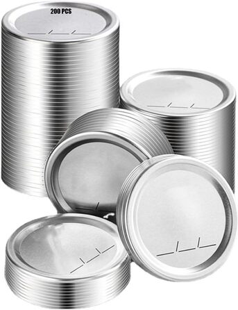 Кришки для банок Mason Jar 7 см, набір 200 предметів Liwankaqi