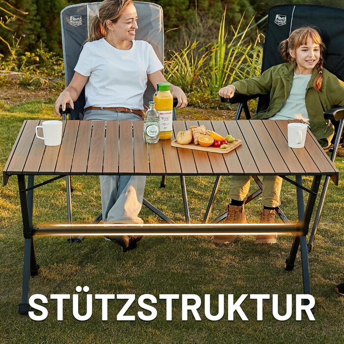 Складной кемпинговый стол 125 x 80 см TIMBER RIDGE