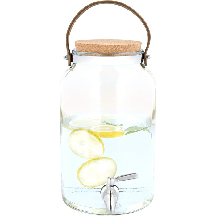 Диспенсер для напоїв скляний 5,6 л Navaris