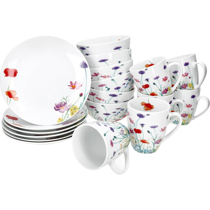 Набор для завтрака с 18 предметами на 6 человек MamboCat