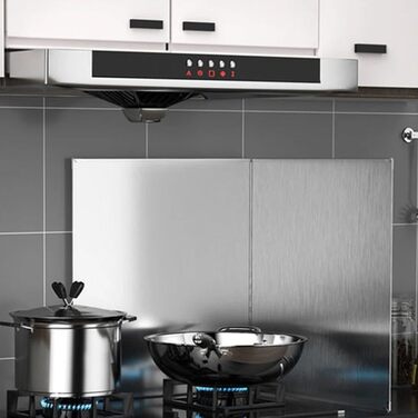 Защита от брызг из нержавеющей стали для плит 40 х 40 см HEIBTENY