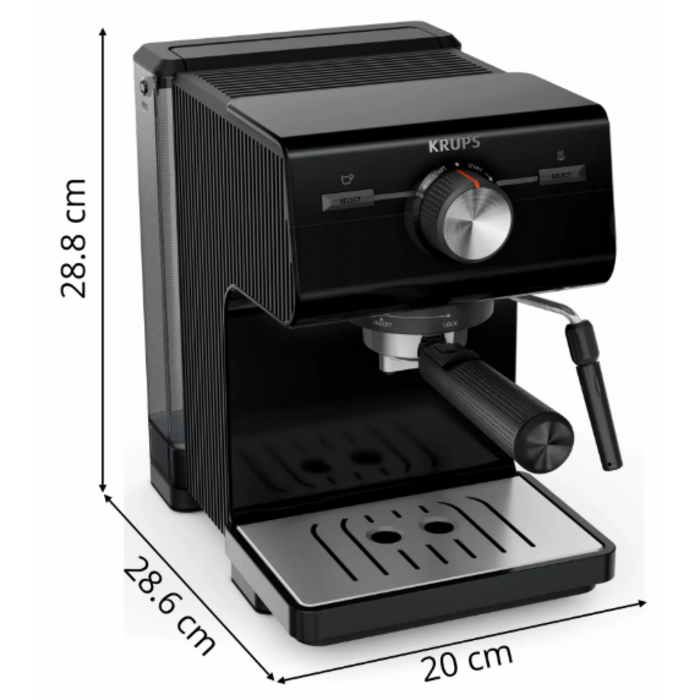Кавоварка еспресо Krups XP381810 OPIO BLK (7076115)