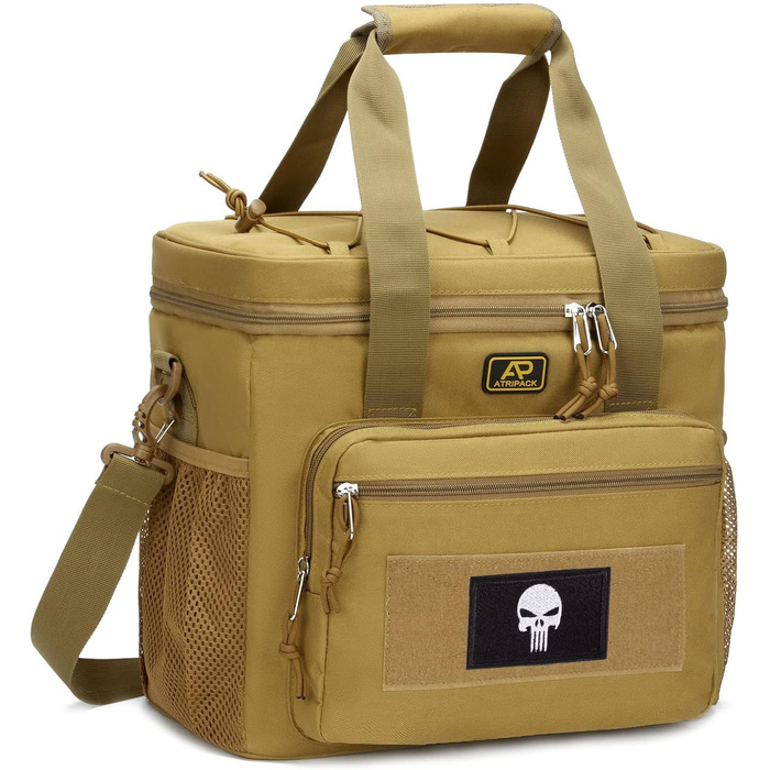 Тактична сумка для ланчу для чоловіків 12,3 л коричнева Bunnychic
