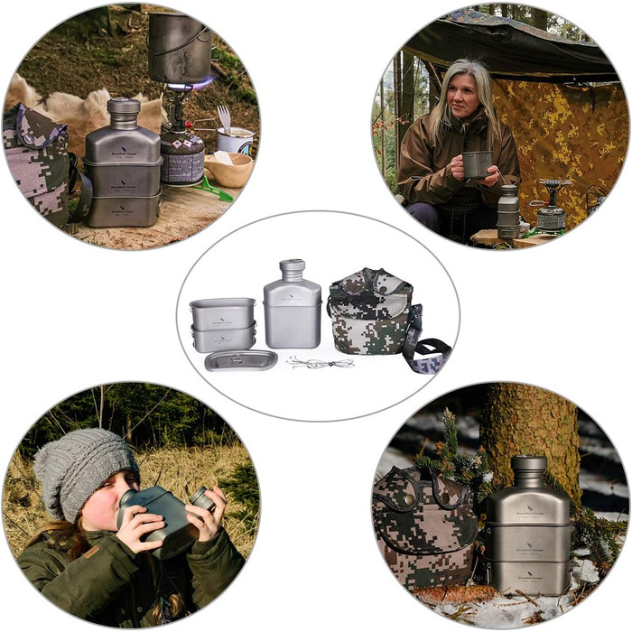 Набір титанового посуду для кемпінгу Boundless Voyage