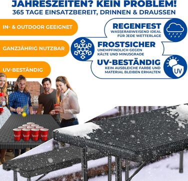 Складной стол для кемпинга 183 х 76 х 74 см KESSER