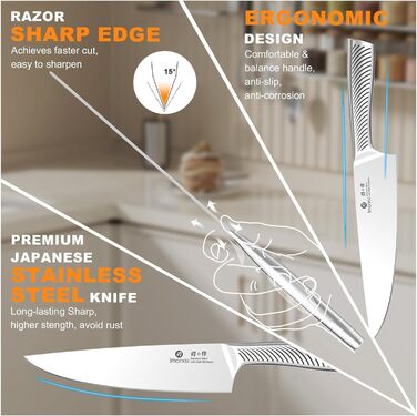 Набір ножів 14 предметів з японської сталі imarku
