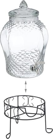 Диспенсер для напитков с стойкой 8 л Relaxdays