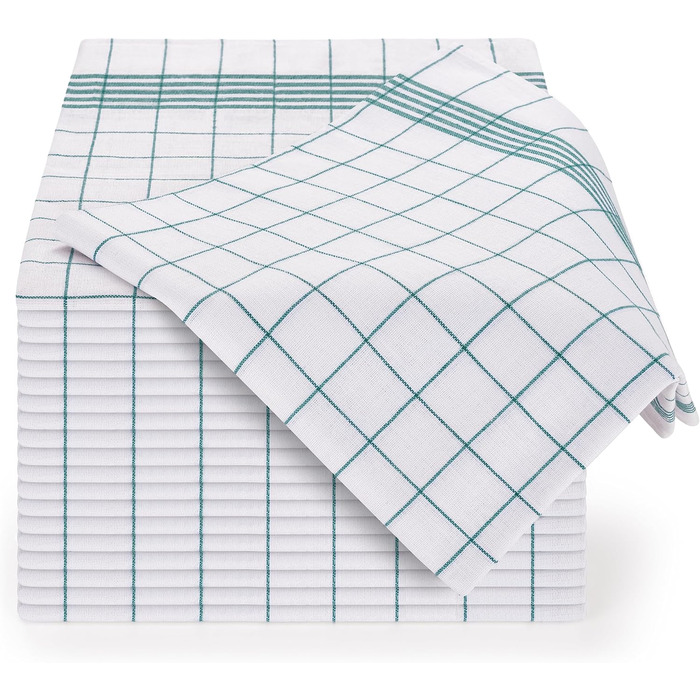 Набір з 10 кухонних рушників 50x70 см, зелений Blumtal