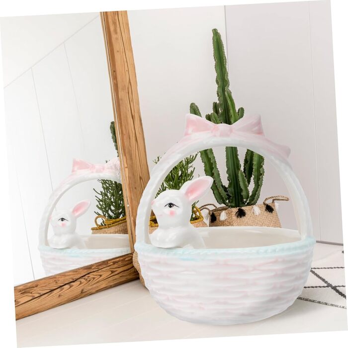 Керамічна декоративна фігурка зайчика до Великодня ABOOFAN