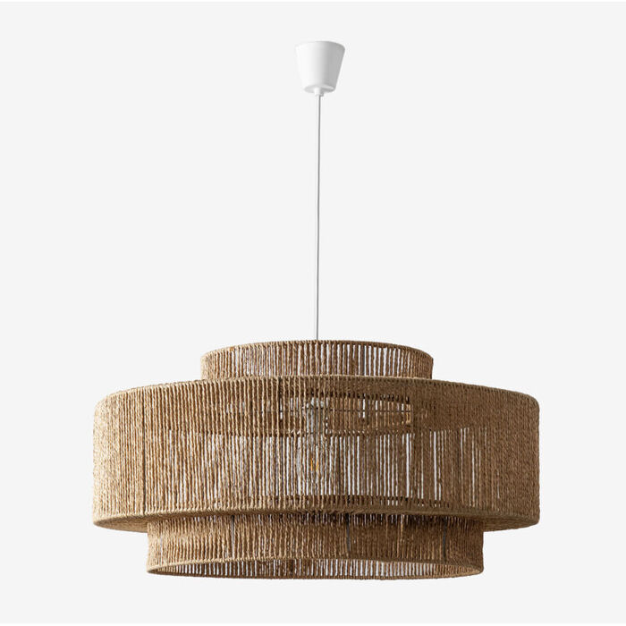 Стельовий світильник Kena з плетеного паперу 80 см SKLUM