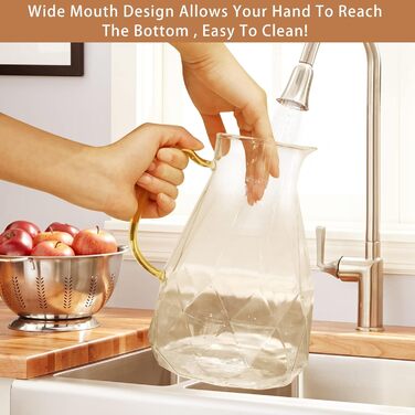 Стеклянный кувшин для воды с крышкой 2,2 л miudeco