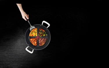 Tefal Сотейник з кришкою Unlimited, 26см, 2.5л, алюміній,скло, чорний