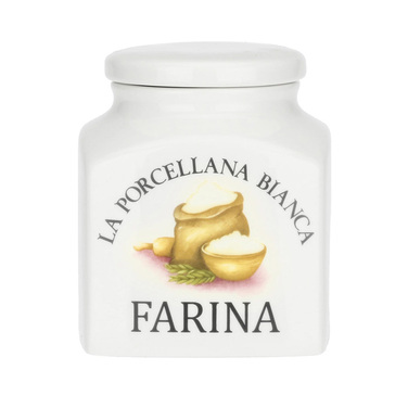 Банка для муки La Porcellana Bianca CONSERVA, фарфор, 1,1 л