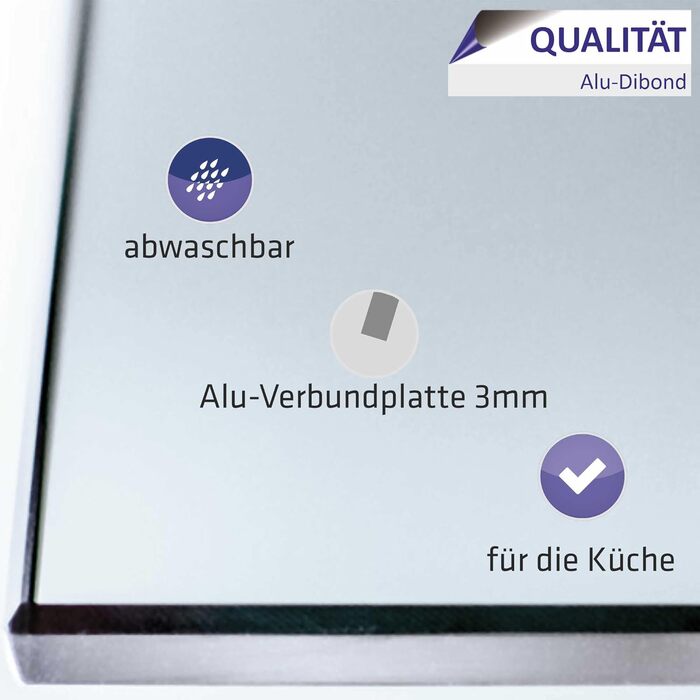 Кухонний фартух бризкозахисний екран 60 х 55 см INDIGOS