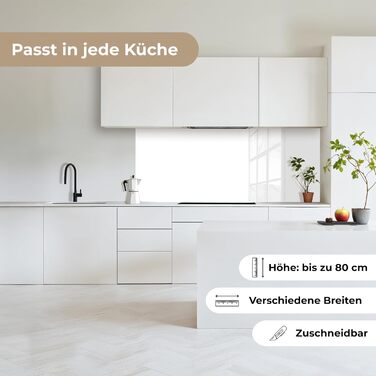 Кухонний фартух 60x250 см, самоклеючий фартух, кухонний фартух, кухонний фасад, самоклеючі кухонні фартухи - Осінь (Білий - Кольори, 80 x 200 см)