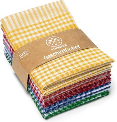Набір з 10 рушників для кухонного посуду, бавовна Twinzee