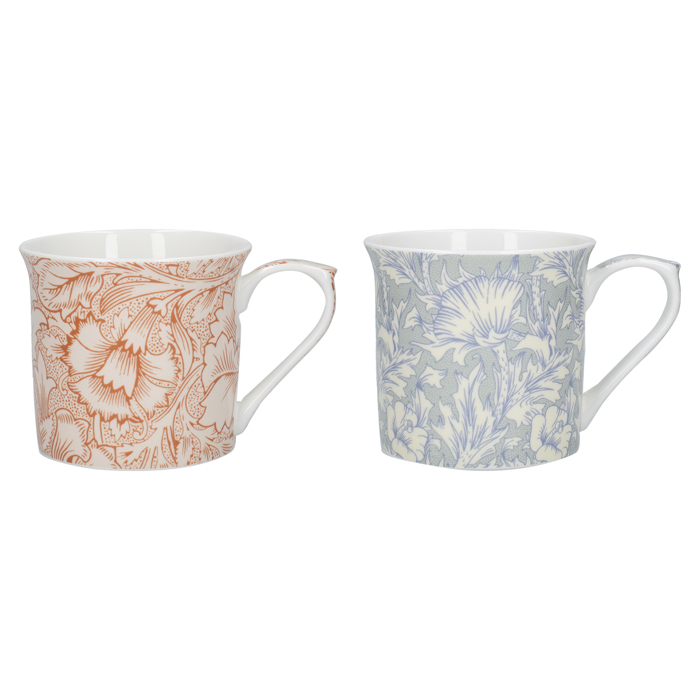 Набор кружек для чая CreativeTops Poppy Palace Mugs, фарфор, 300 мл, 2 шт.