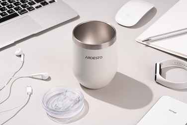 ARDESTO Термокухоль Compact Mug 350 мл, білий, нержавіюча сталь