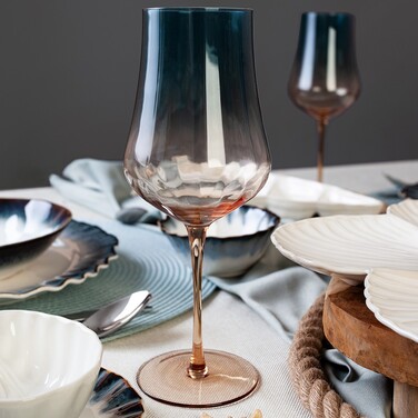 Набір з 2-х бокалів Fissman для червоного вина 600 мл скло (13684)